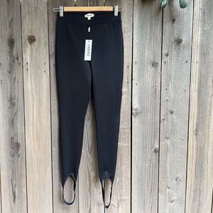 L’AGENCE Black Stirrup Leggings